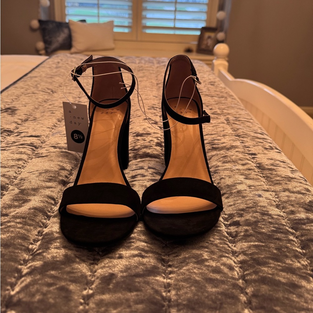 Black Block Heels